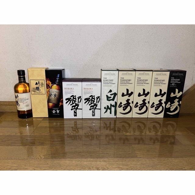 ジャパニーズウィスキー(山崎、白州、響、余市、竹鶴)10本-