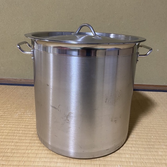 寸胴鍋  ステンレス 20L インテリア/住まい/日用品のキッチン/食器(鍋/フライパン)の商品写真