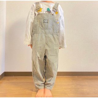 オシュコシュ(OshKosh)のoshkosh チェックサロペット(パンツ/スパッツ)