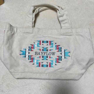 ベイフロー(BAYFLOW)のベイフロー　BAYFLOW   トートバッグ　オルテガ柄　刺繍　マリン(トートバッグ)