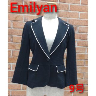 EMILYAN●ファーコート●エミリアン●黒●モダンガール●モガ●上品