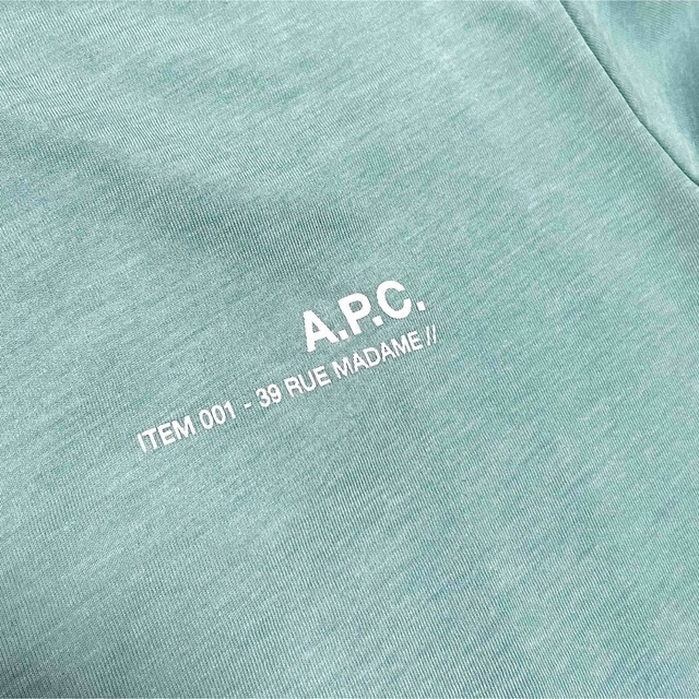A.P.C. アーペーセー Item Tシャツ ミント アイテム TEE ロゴ 4