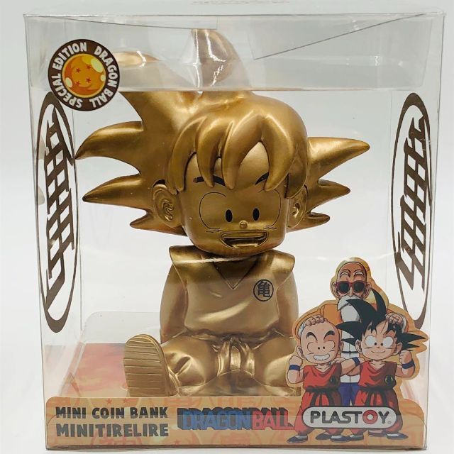 【レアカラー】ドラゴンボール 孫悟空 フィギュア 貯金箱 ソフビ PLASTOY