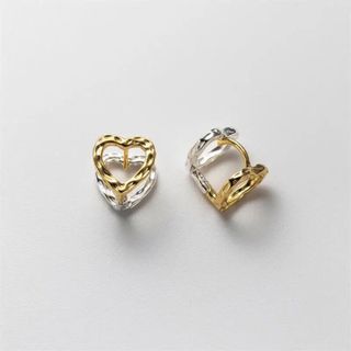 ドゥーズィエムクラス(DEUXIEME CLASSE)の【新品】bicolor heart pierce(ピアス)