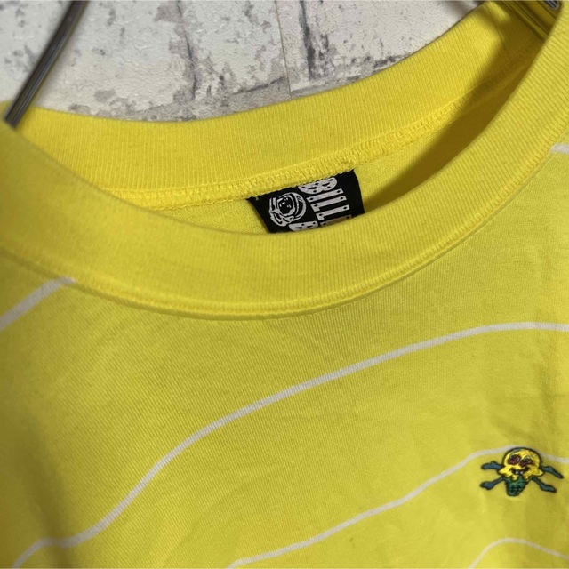 BBC(ビリオネアボーイズクラブ)の【レア】ビリオネアボーイズクラブ/ロンT 胸元刺繍グラフィック ボーダー レディースのトップス(Tシャツ(長袖/七分))の商品写真