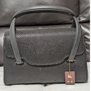 フラワーB ブルーグレイ 印傳屋 印伝 INDEN-YA フォーマルハンドバック