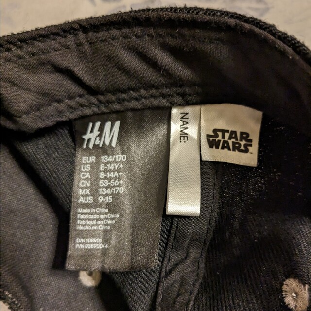 H&M(エイチアンドエム)の美品【H&M】STARWARS STORM TROOPER キャップ ブラック メンズの帽子(キャップ)の商品写真