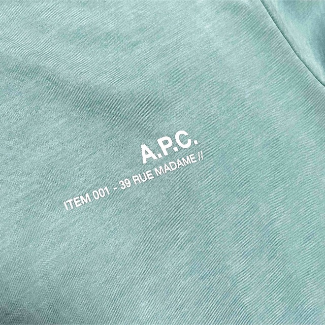 A.P.C. アーペーセー Item Tシャツ ミント アイテム TEE ロゴ 3