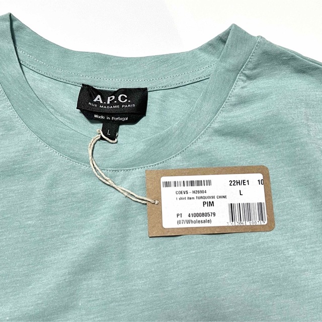 A.P.C. アーペーセー Item Tシャツ ミント アイテム TEE ロゴ 8