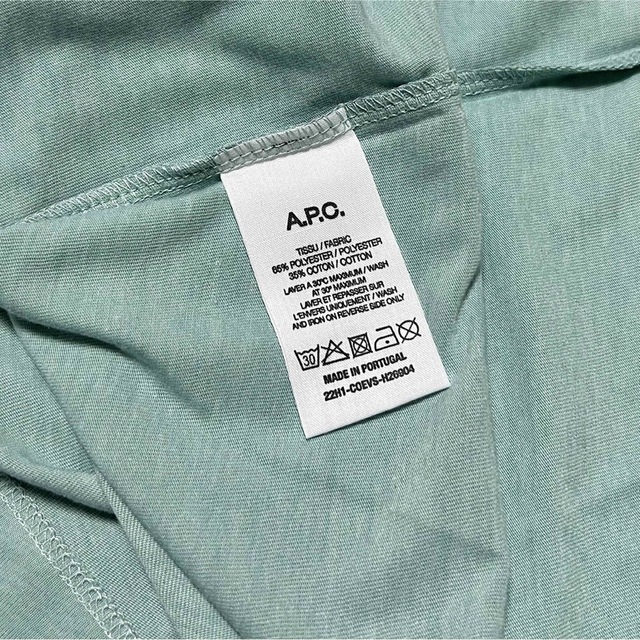 A.P.C. アーペーセー Item Tシャツ ミント アイテム TEE ロゴ 7