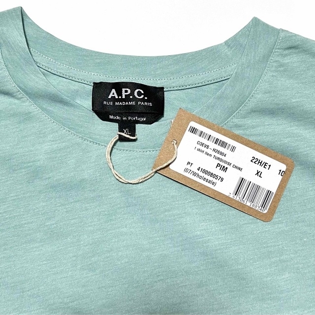 A.P.C. アーペーセー Item Tシャツ ミント アイテム TEE ロゴ