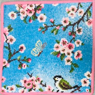 フェイラー(FEILER)の☆新品☆フェイラー  タオルハンカチ　桜&こまどり(ハンカチ)