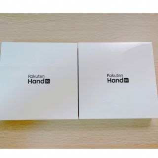 新品・未開封☆楽天ハンド 5G 本体 Rakuten Hand 5G　2台　赤黒(スマートフォン本体)