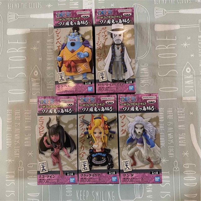 ワーコレ ワンピース ワノ国鬼ヶ島編6 全5種セット フィギュアの通販