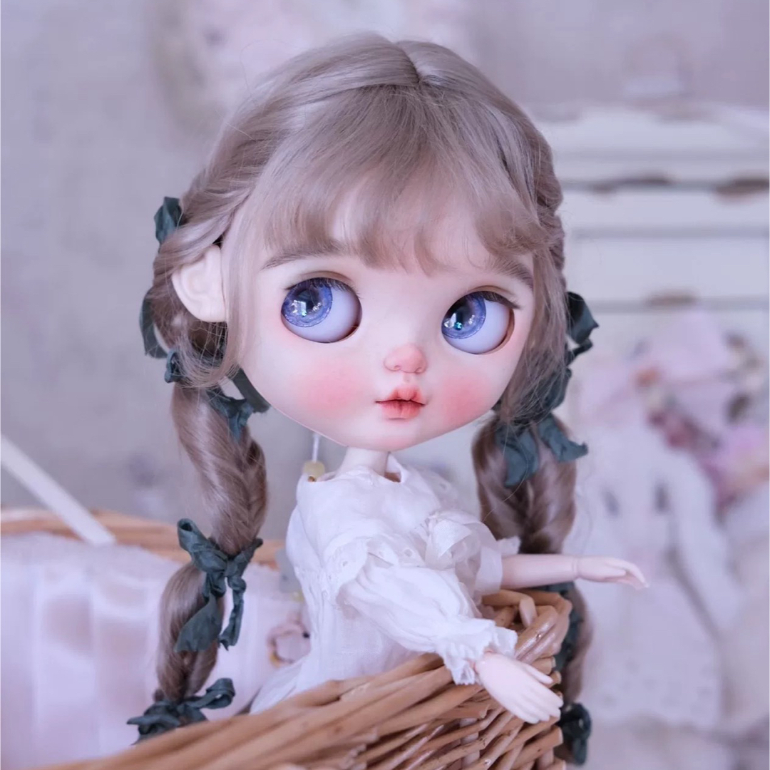 カスタムブライス 作家様 人形 幼い かわいい ドール うさぎ顔 カスタムブライス 作家様 人形 幼い かわいい ドール うさぎ顔