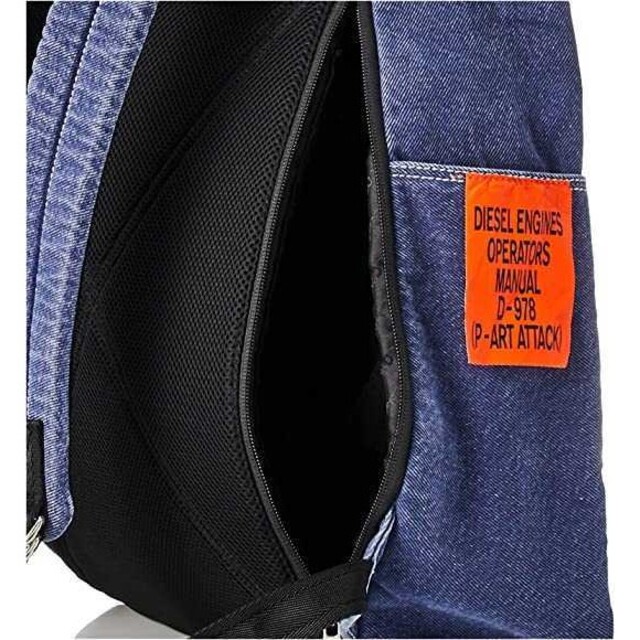 DIESEL(ディーゼル)のDIESEL ディーゼル リュック デニム ブルー X08156P4219 メンズのバッグ(バッグパック/リュック)の商品写真