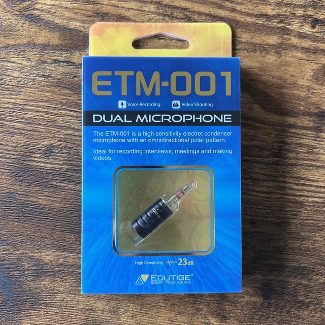 EDUTIGEエデュティージ デュアルモノマイク ETM-001  スマホ/家電/カメラのオーディオ機器(ヘッドフォン/イヤフォン)の商品写真