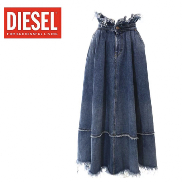 DIESEL(ディーゼル)のディーゼル　デニムスカート レディースのスカート(ロングスカート)の商品写真