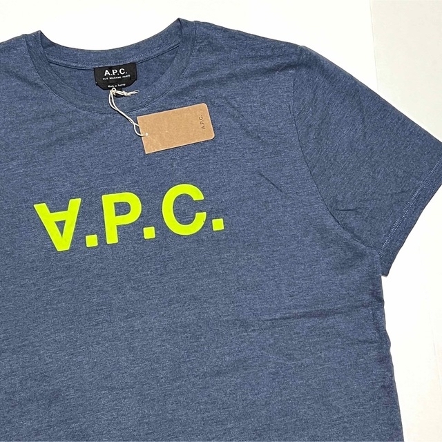 ネイビーロゴカラーXL 新品 A.P.C. アーペーセー VPC ロゴ Tシャツ TEE  APC