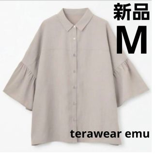 シマムラ(しまむら)の【新品】terawear emu ソデフリルシャツ(シャツ/ブラウス(長袖/七分))