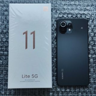 【美品】Xiaomi Mi11 Lite 5G ブラック(スマートフォン本体)