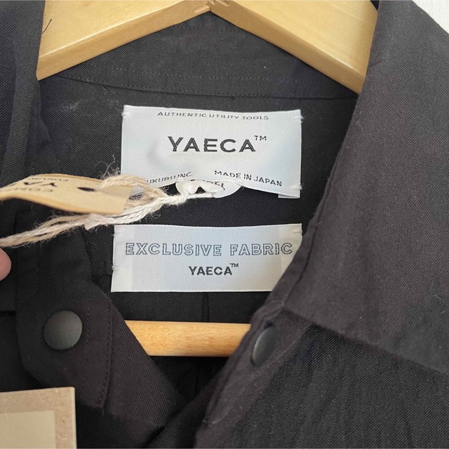 YAECA(ヤエカ)の新品 2.3万 YARCA ヤエカ コンフォートシャツ 60106 ブラック レディースのトップス(シャツ/ブラウス(長袖/七分))の商品写真