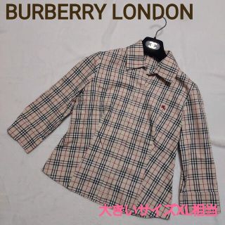 BURBERRY - 美品☆バーバリーロンドンノバチェック七分袖シャツ