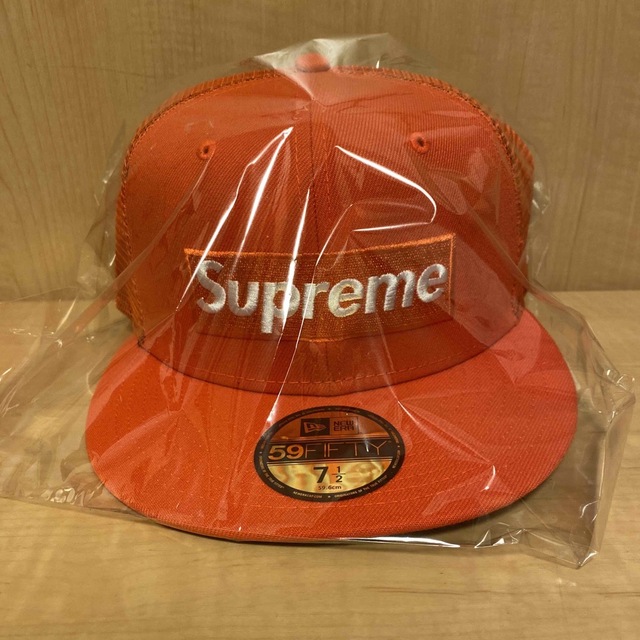 Supreme Box Logo Mesh  New Era オレンジ