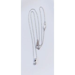 エル(ELLE)のPt ネックレス(ELLE  0.10ct  40cm)  Ptピアスセット(ネックレス)