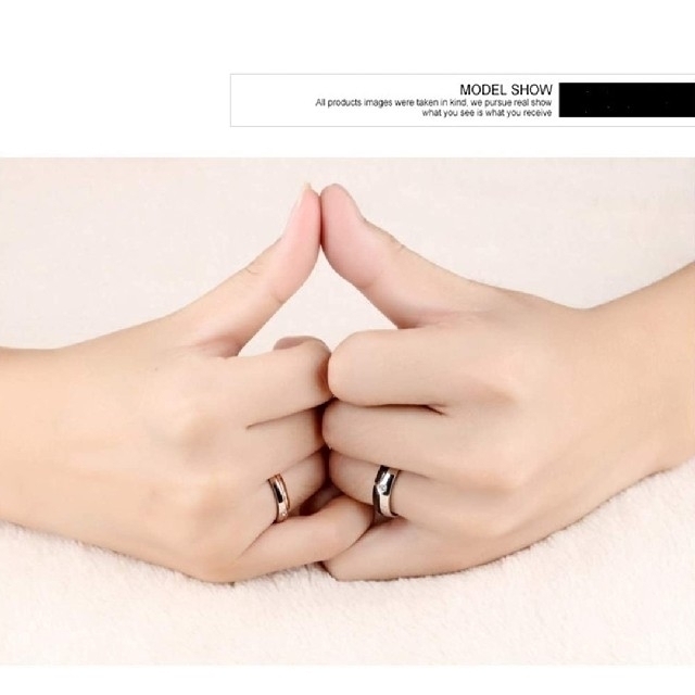 X939 ペアリング 結婚指輪 チタン ゴールド レディース メンズ カップル
