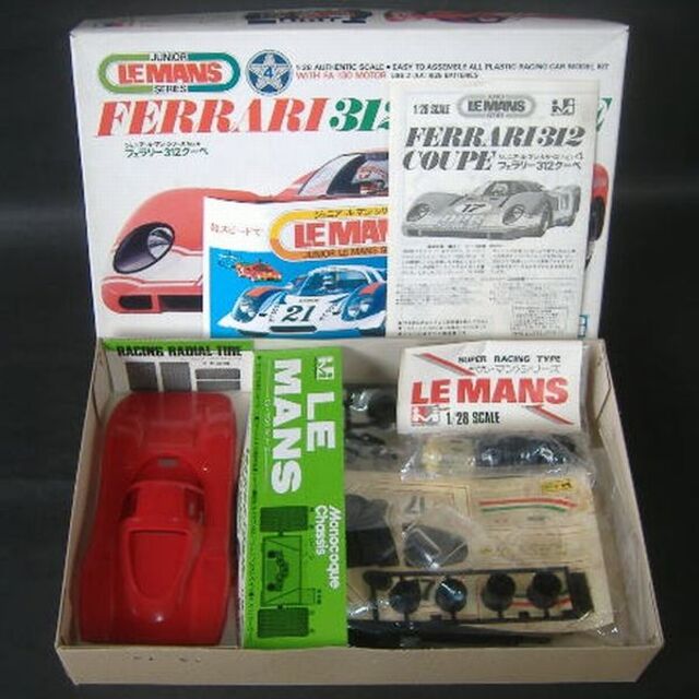 Ferrari(フェラーリ)の【未組立】ミツワモデル 1/28 フェラーリ312クーペ モーターライズ エンタメ/ホビーのおもちゃ/ぬいぐるみ(プラモデル)の商品写真