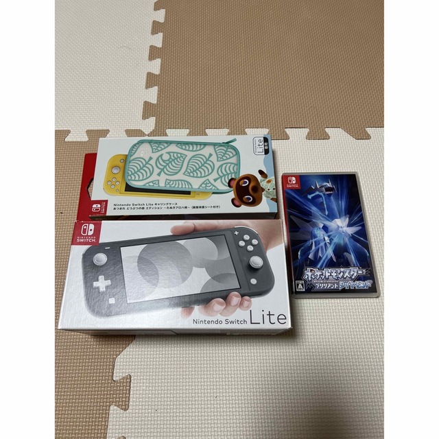 switch lite グレー＋ブリリアントダイヤモンド＋おまけ