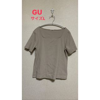 ジーユー(GU)のGU リブスクエアネックコンパクトT 半袖(Tシャツ(半袖/袖なし))