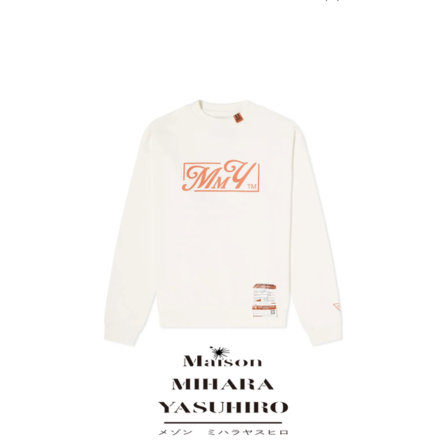 MAISON MIHARA YASUHIRO LOGO CREW SWEAT - スウェット