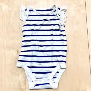 ベビーギャップ(babyGAP)のbaby Gap ボーダー ロンパース 70 80(ロンパース)