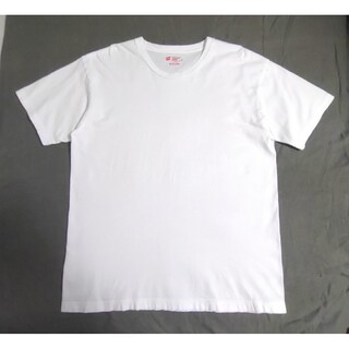 ヘインズ(Hanes)のヘインズ クルーネック Tシャツ JapanFit 5.3オンス ホワイト XL(Tシャツ/カットソー(半袖/袖なし))