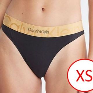 カルバンクライン(Calvin Klein)のCalvin Klein Tバック Black/Gold【XS】カルバンクライン(ショーツ)