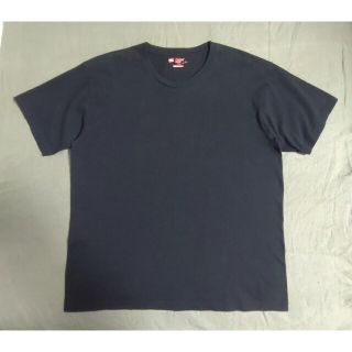 ヘインズ(Hanes)のヘインズ クルーネック Tシャツ JapanFit 5.3オンス ブラック XL(Tシャツ/カットソー(半袖/袖なし))