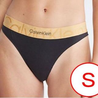 カルバンクライン(Calvin Klein)のCalvin Klein Tバック Black/Gold【S】カルバンクライン(ショーツ)