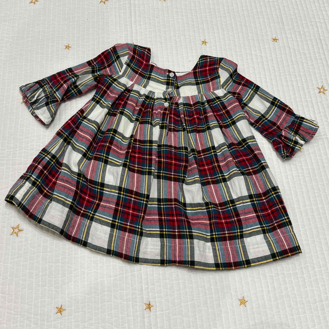 babyGAP(ベビーギャップ)のbabyGAP チェック柄ワンピース キッズ/ベビー/マタニティのベビー服(~85cm)(ワンピース)の商品写真