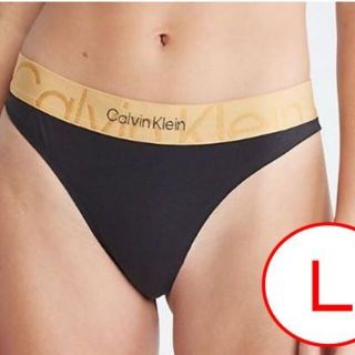 カルバンクライン(Calvin Klein)のCalvin Klein Tバック Black/Gold【L】カルバンクライン(ショーツ)