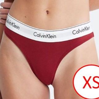 カルバンクライン(Calvin Klein)の残1 Calvin Klein Tバック レッド【XS】ショーツカルバンクライン(ショーツ)