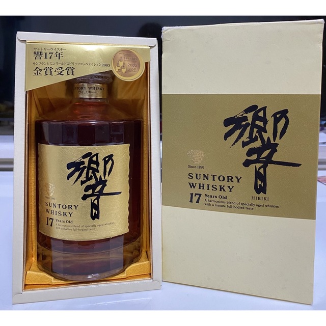 日本 サントリーウイスキー 響17年〈両面ゴールドラベル〉750ml 未開栓