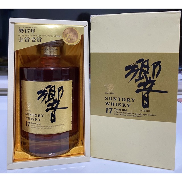 未開栓 サントリー響17年 両面 ゴールドラベル750ml アルコール分43%