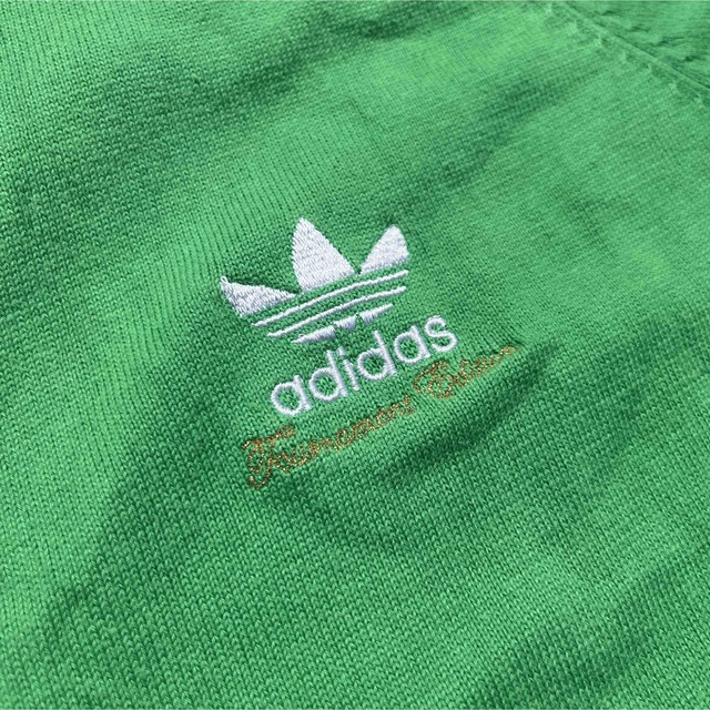 adidas　アディダス　刺繍ロゴ　ニットジャケット　トレフォイル　マルチカラー