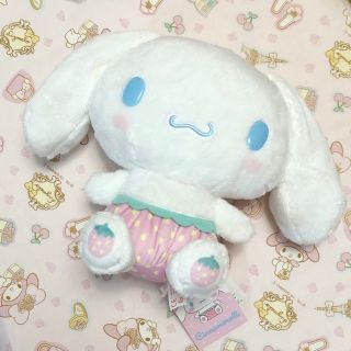 シナモロール(シナモロール)のシナモン♡いちご♡ドール♡ぬいぐるみ♡新品タグ付き(ぬいぐるみ)