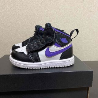 ジョーダン(Jordan Brand（NIKE）)のNIKE JORDAN ベビーシューズ　パープル✖️ブラック　11cm(スニーカー)