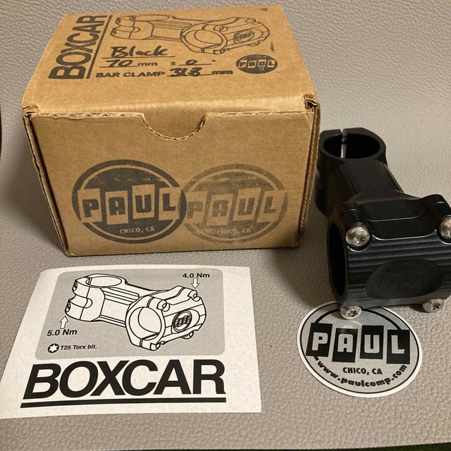 PAUL BOXCAR STEM (black)0°×70mm 【2022春夏新作】 11270円引き www