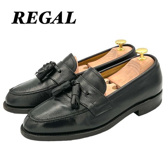 REGAL JJ17 黒 シボ革 タッセルローファー 26.5cm EE まとめ買いでお得