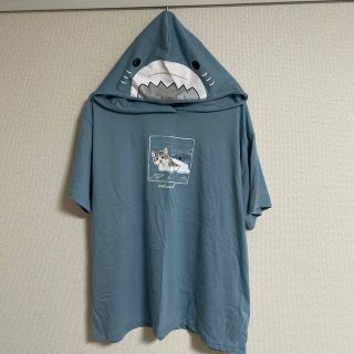 モフサンド アベイル 半袖パーカー サメにゃん 4L mofusand(Tシャツ(半袖/袖なし))